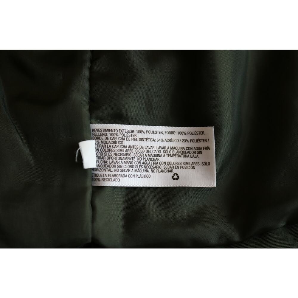 UNIVERSAL THREAD Winter Coat Women Large Green Chunky Cinched Waist Drawstring - Picture 3 of 16
